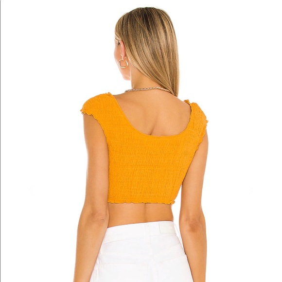 Lovers + Friends Allie Top in Burnt Orange Small - Picture 3 of 6